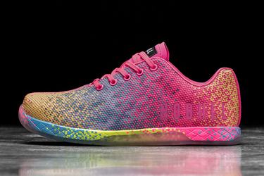 Nobull Superfabric Neon Men's Trainers Pink | Australia (RV0592)